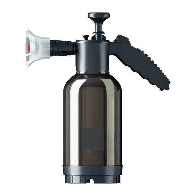 Pulverizador de espuma para coche, bomba manual de 2L, botella pulverizadora de lavado tipo espuma transparente de alta presión, herramientas de limpieza para lavado de automóviles