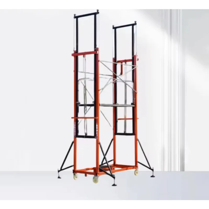 Electric Mobile Scaffolding Lift With Wireless Remote Control 500KG Load Capacity 4M 5M Working Height