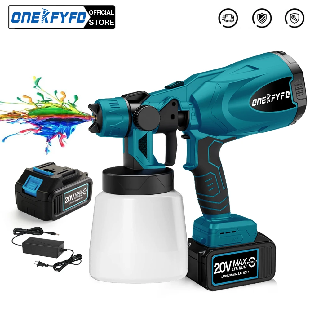 800ML Bình Xịt Điện Không Dây Máy Phun Sơn Thất Ô Tô Thép Sơn Tĩnh Bình Bơm Phun Tương Thích Cho Makita Pin 18V