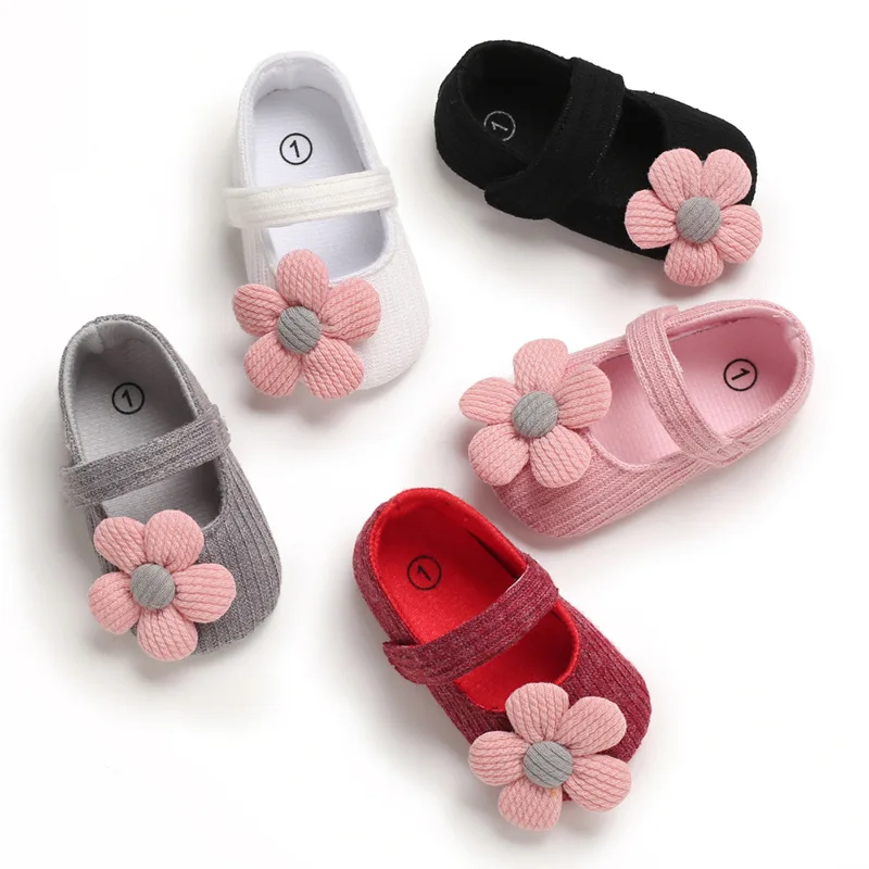Meckior Nieuwe Baby Meisjes Schoenen Bloem Strik Prinses Schoenen Antislip Peuter Eerste Wandelaar Pasgeboren Baby Meisje Schoenen Comfortabel