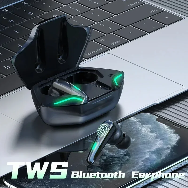 X15 プロゲーミングワイヤレス Bluetooth ヘッドセット TWS 5.2 ステレオイヤホン低遅延イヤホン Bluetooth マイク付き iPhone Xiaomi