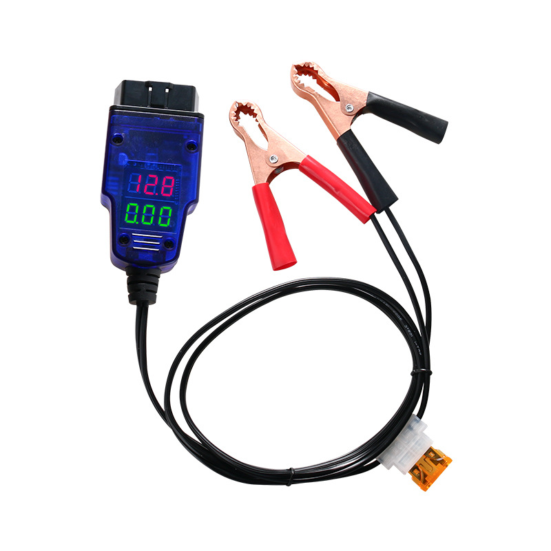 Car ECU Connector Battery ECU Memory Saver Tool Emergency Electrical Plug OBD2 Memory Saver Show Voltage Current