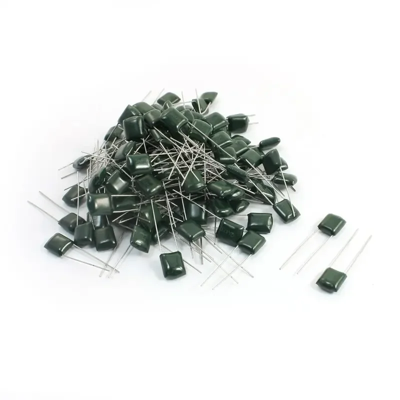 50 шт. 100 В полиэфирный пленочный конденсатор 220PF 470PF 1nF 2.2nF 10nF 100nF 2A471 2A102 2A152 2A222 2A392 2A332 2A472 2A103 2A473 2A104