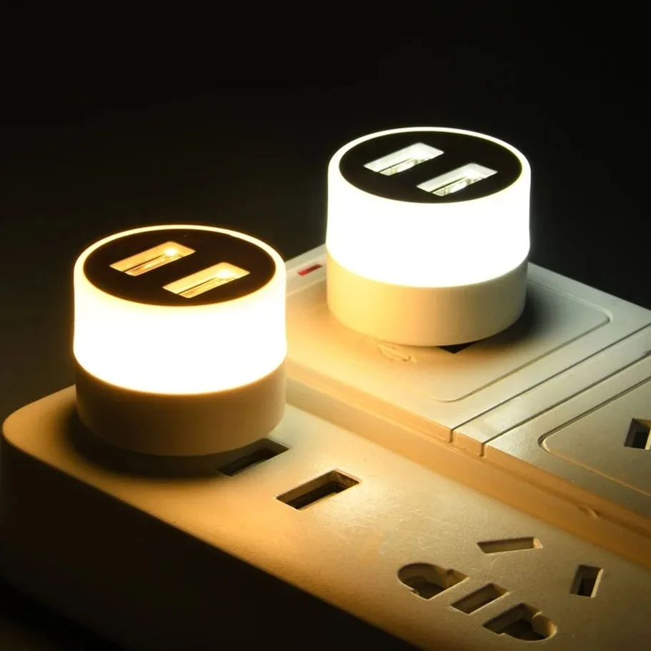 Luz USB LED Lámpara de libro USB Protección para los ojos Luz de lectura Lámpara de lectura de computadora Lámparas de libro de carga de energía móvil Mini luz nocturna