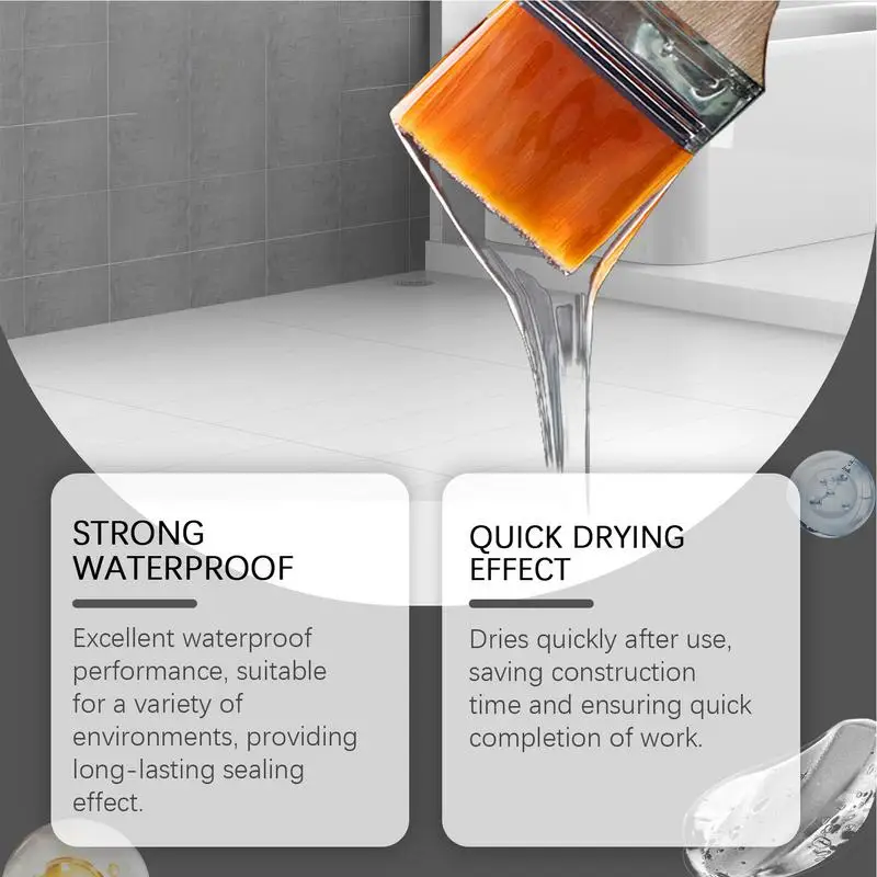 Transparent Waterproof Coating Long-Lasting Waterproof Coating Sealant Waterproofing Sealant Invisible Waterproof Glue Practical