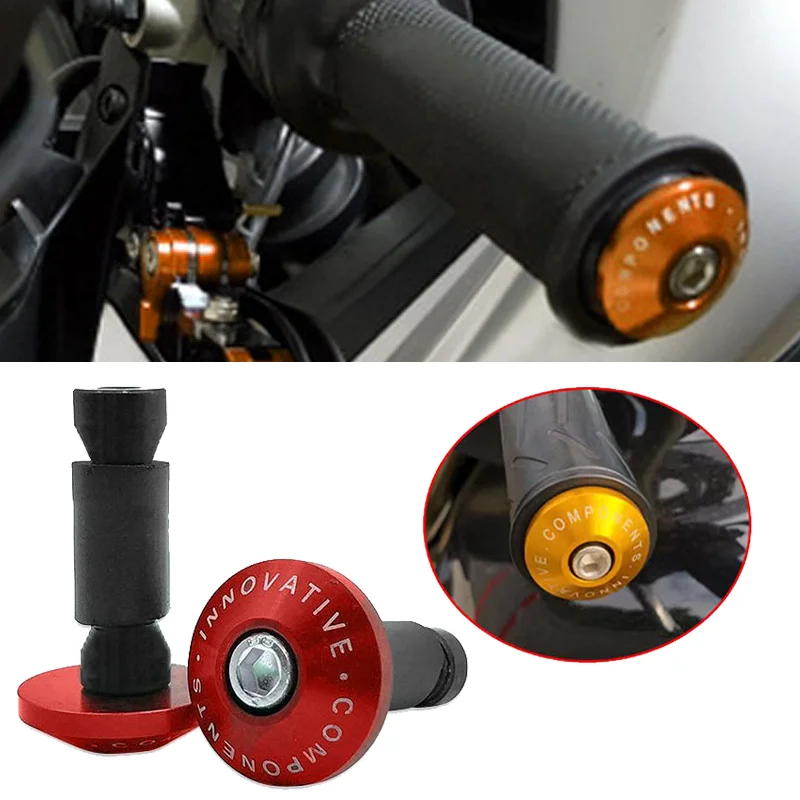 Motorrad Griff Bar End Gewicht Lenker Griffe Kappe Universal Motorrad Modifikation Griff Schutz Stecker Zubehör Metall