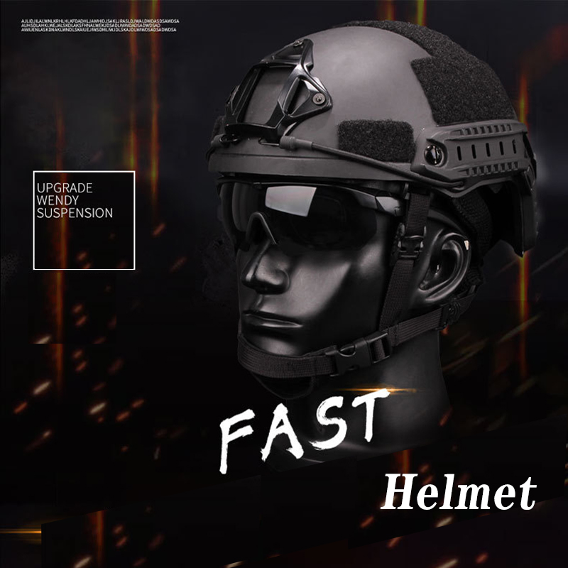 Taktischer Schnellhelm Kevlar Hochwertiger ACH High Cut Helm NIJ IIIA FAST Wendy Suspension Pad Taktischer Schutzhelm