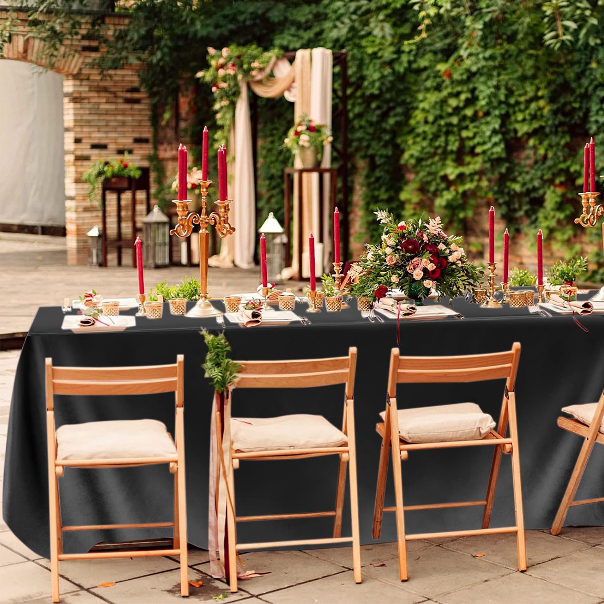 Toalha de mesa retangular de cetim, brilhante, suave, branco, rosa, cor sólida, capa de mesa, suprimentos para festa de casamento, decorações de mesa