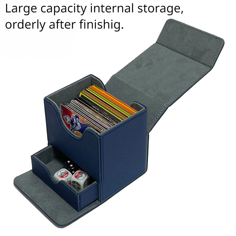 磁気クロージャー付きカードデッキケース,魔法のプロテクター,yuoh mtgスポーツカードと互換性,100個