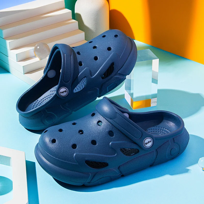 Sandały dziecięce chłopięce dziewczęce drewniaki letnie lekkie buty do wody na plaży EVA antypoślizgowe unisex dziecięce sandały pantofle dla chłopca dziewczynki