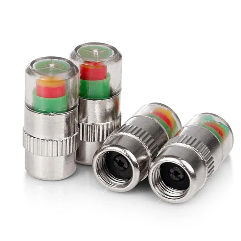 NIEUWE 4 stks Auto Bandenspanning Indicator Gauge Alert Monitoring Ventieldop Sensor Externe Detectie