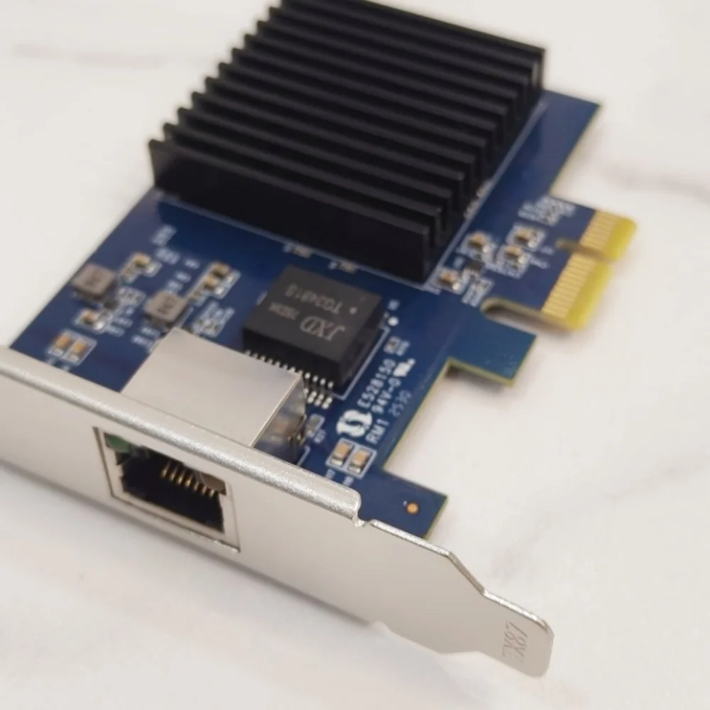 Realtek8127 Chipset 10G PCIe 4.0 1X Placa de rede para servidores com suporte WakeonLAN e velocidades multiGigabit