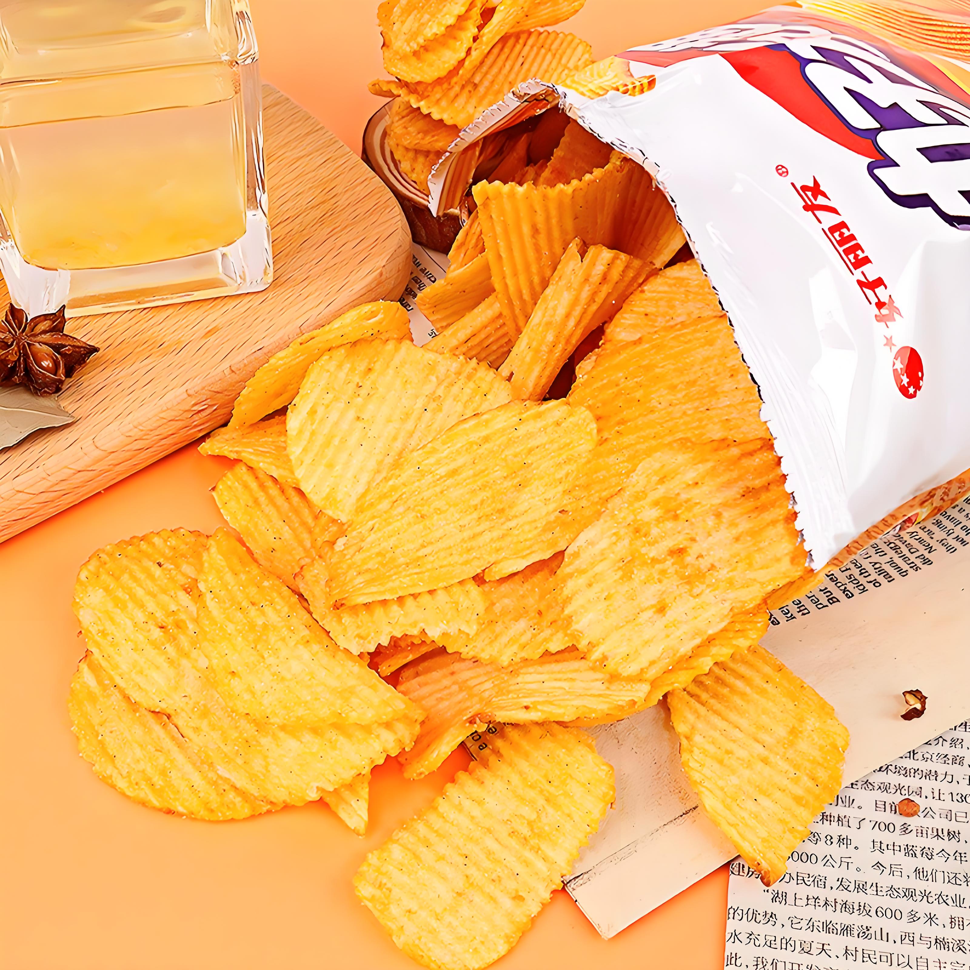 Orion,  Potato Chips - Kimchi Flavor, Pack of 3, 70g/bag