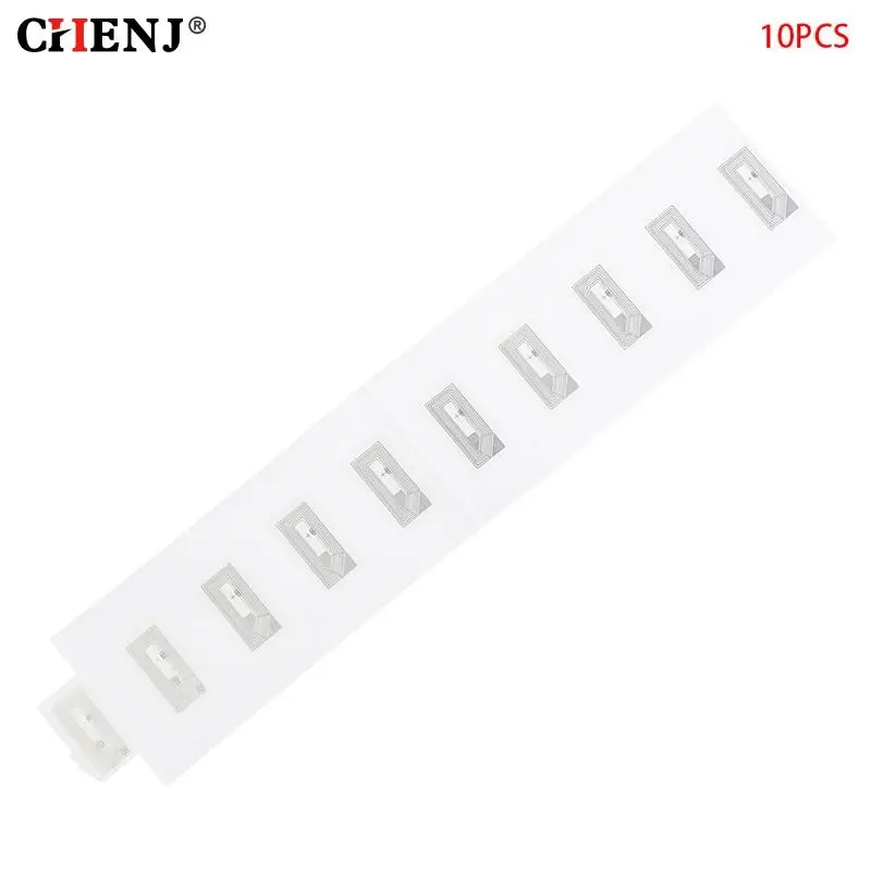 Etiqueta de etiqueta con Chip NFC Ntag213, pegatina con incrustación húmeda, 2x1cm, 13,56 MHz, RFID, 10 Uds.