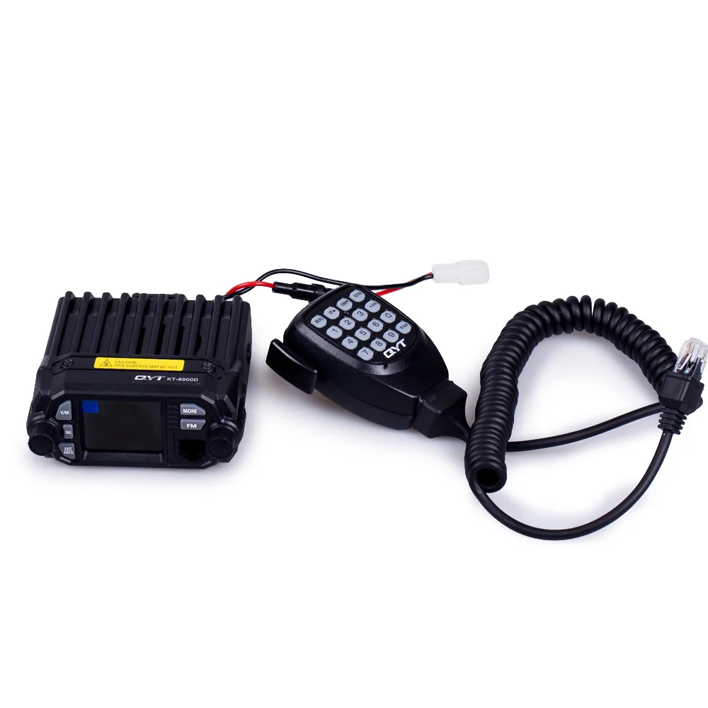 QYT KT-8900D 25W Mini formato UHF VHF Dual band Quad Standby Ampio display LCD 200CH Ham Mobile Radio