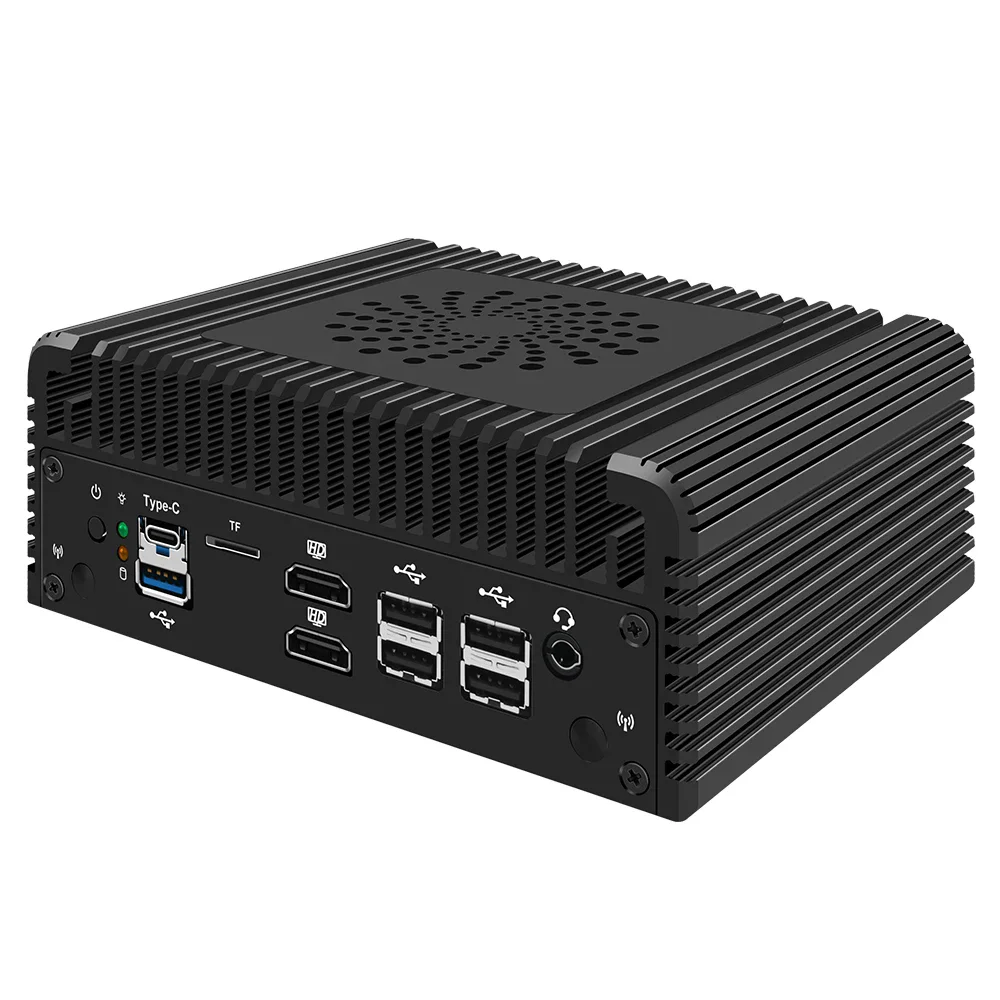 Nuevo 2x10G SFP + 2xi226-V 2,5G Firewall Mini PC Intel 3 N355 N305 N150 N100 enrutamiento suave 2xNVMe DDR5 MiniPC NAS servidor Proxmox
