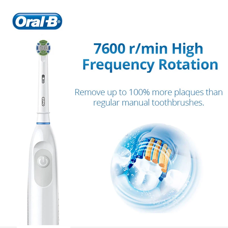 Oral B Bàn Chải Đánh Răng Điện Quay Làm Sạch Răng Người Lớn Răng Bàn Chải DB4010 Điện Bàn Chải Đánh Răng Có Thêm 4 Đầu Thay Thế