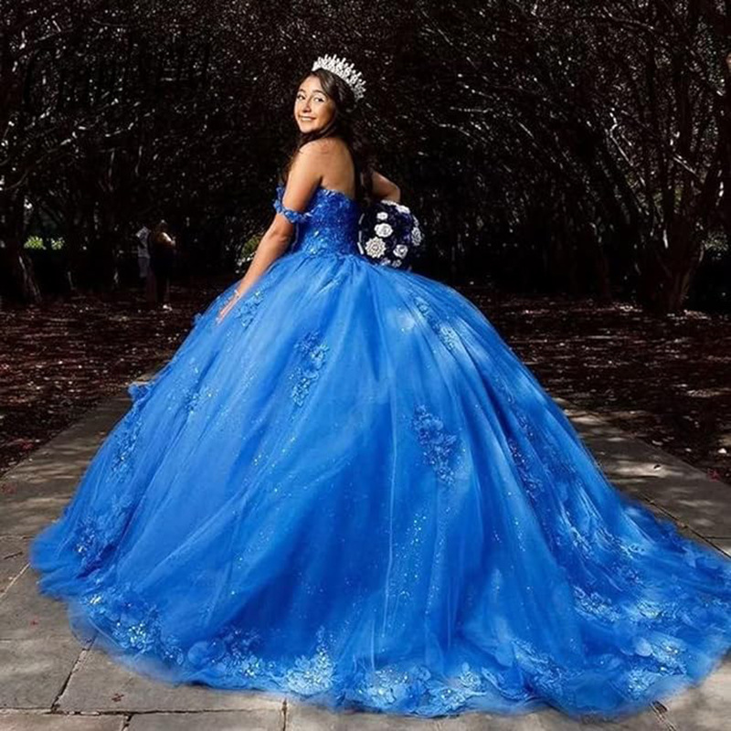 Colorful gauze vocal solo dress, multi-color three-dimensional flower high-end feeling, fluffy skirt, trailing heavy industry pe