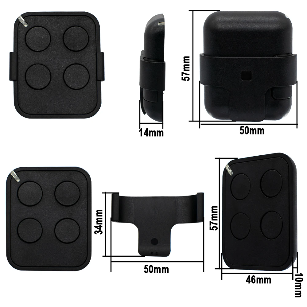 NICE Era Flor (FL02RE,FL04RE) Garage Door Remote Control 433Mhz Rolling Code NICE Era One ON2E/ON4E FLORS FLO2RS FLO4RS INTI2