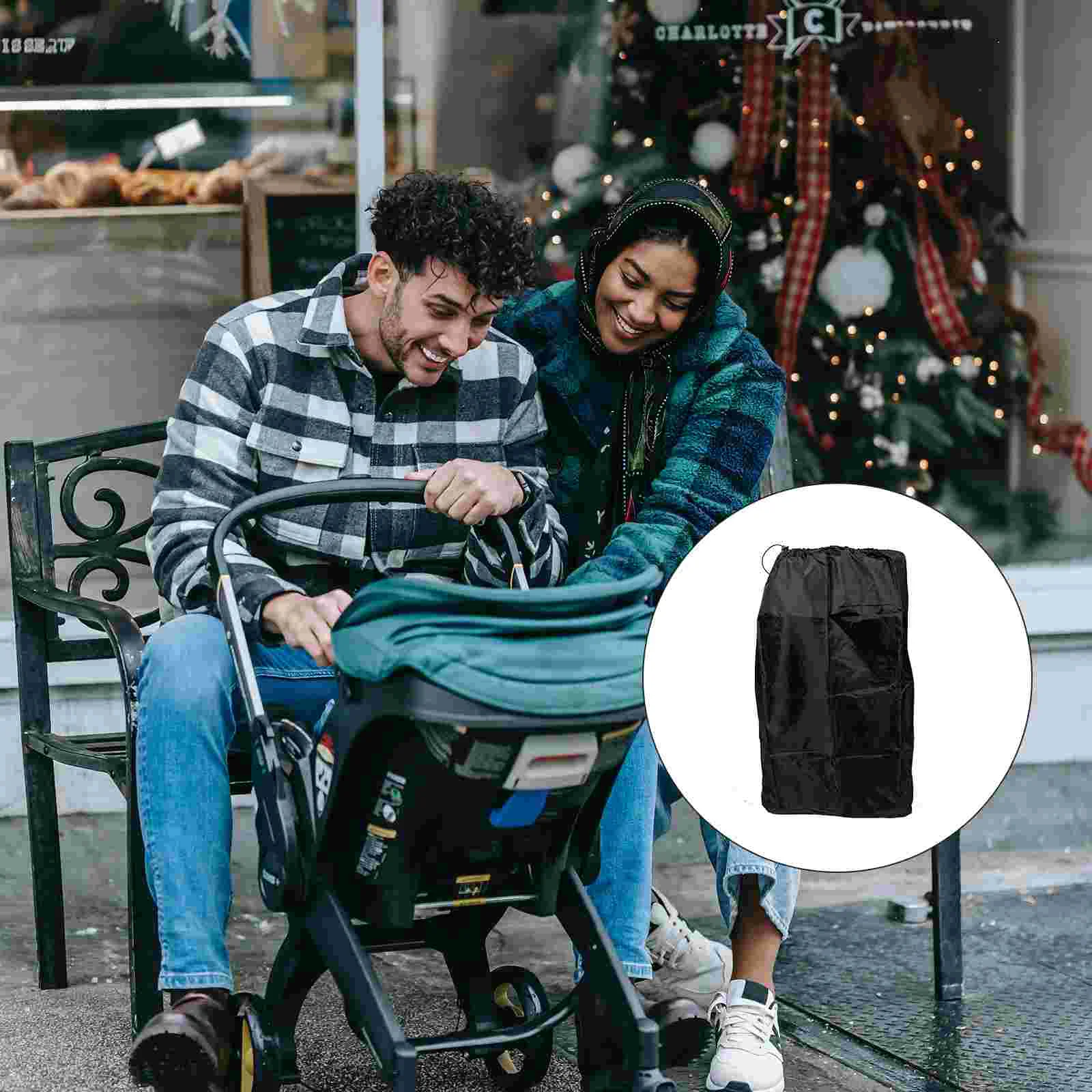 อุปกรณ์เสริมสำหรับการเดินทางอุปกรณ์เสริมรถยนต์ tas stroller เครื่องบินสำหรับเด็กทารกกระเป๋าสัมภาระผ้าคลุมเวลาเดินทางที่นั่งในรถยนต์