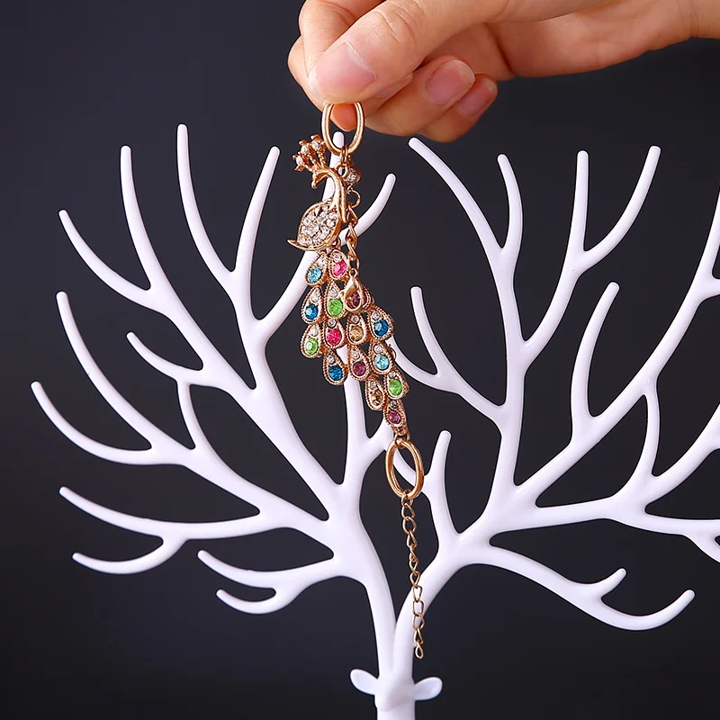 Schmuck Display Stand Tablett Baum Lagerung Racks Ohrringe Halsketten Ringe Schmuck Boxen Fall Desktop-Organizer Halter Make-Up Dekor