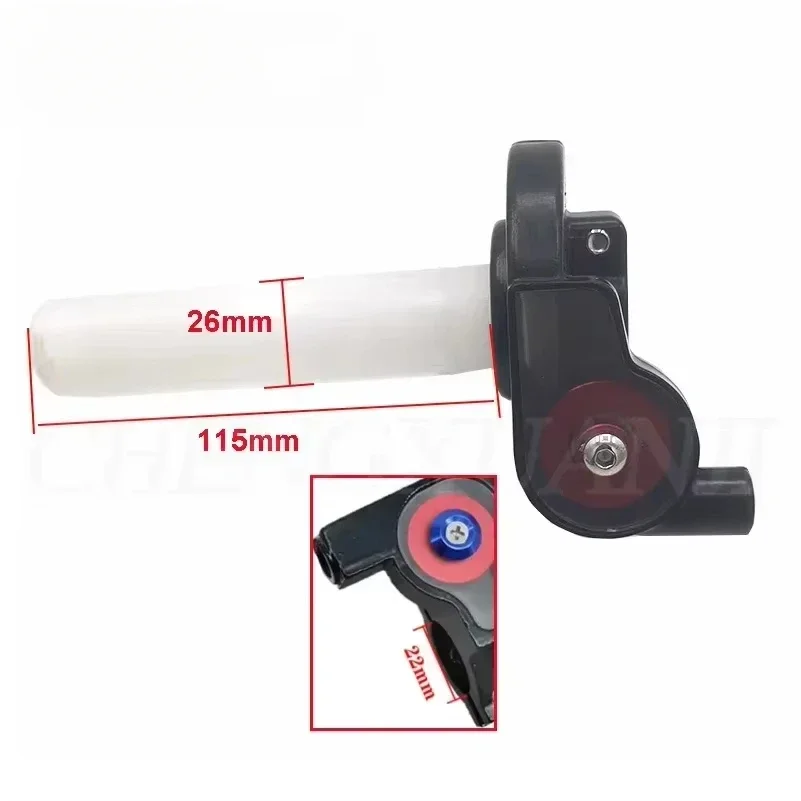 Punhos do acelerador 1/4 volta torção acelerador com cabo do acelerador 1200mm para pit dirt bike motocross atv offroad quad motocicleta