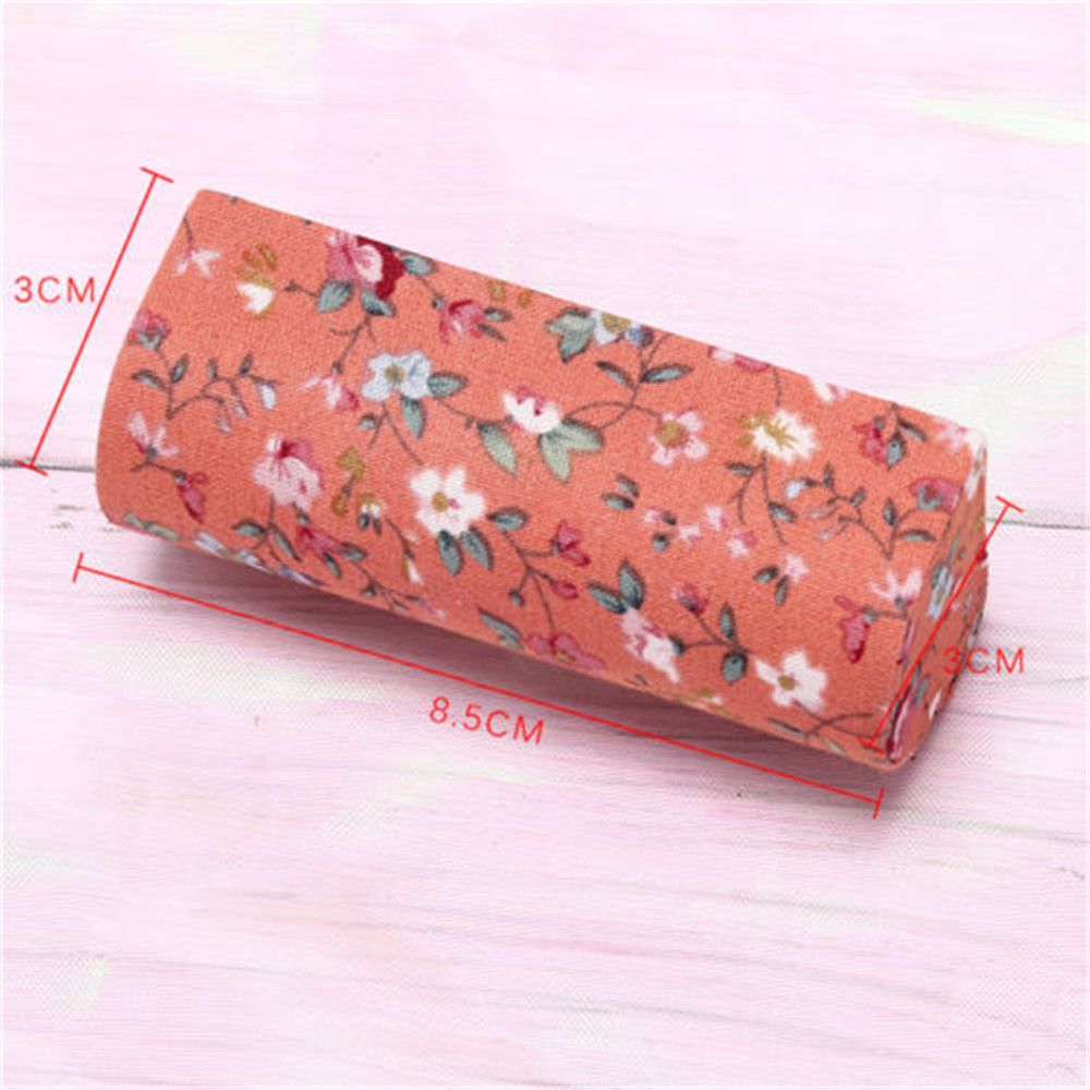 Heiße Retro Lippenstift Fall bestickte Blume Lip gloss Box Schmuck halter mit Spiegel Verpackung Lip gloss Box Schmuck Aufbewahrung koffer
