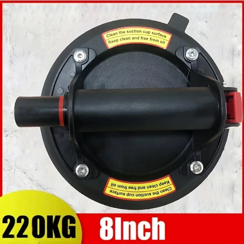 8 Inch Vacuüm Zuignap 220Kg Met Koperen Handvat Ventosas Para Vidrio Heavy Duty Lifter Voor Granieten Tegelglas Handmatig Tillen