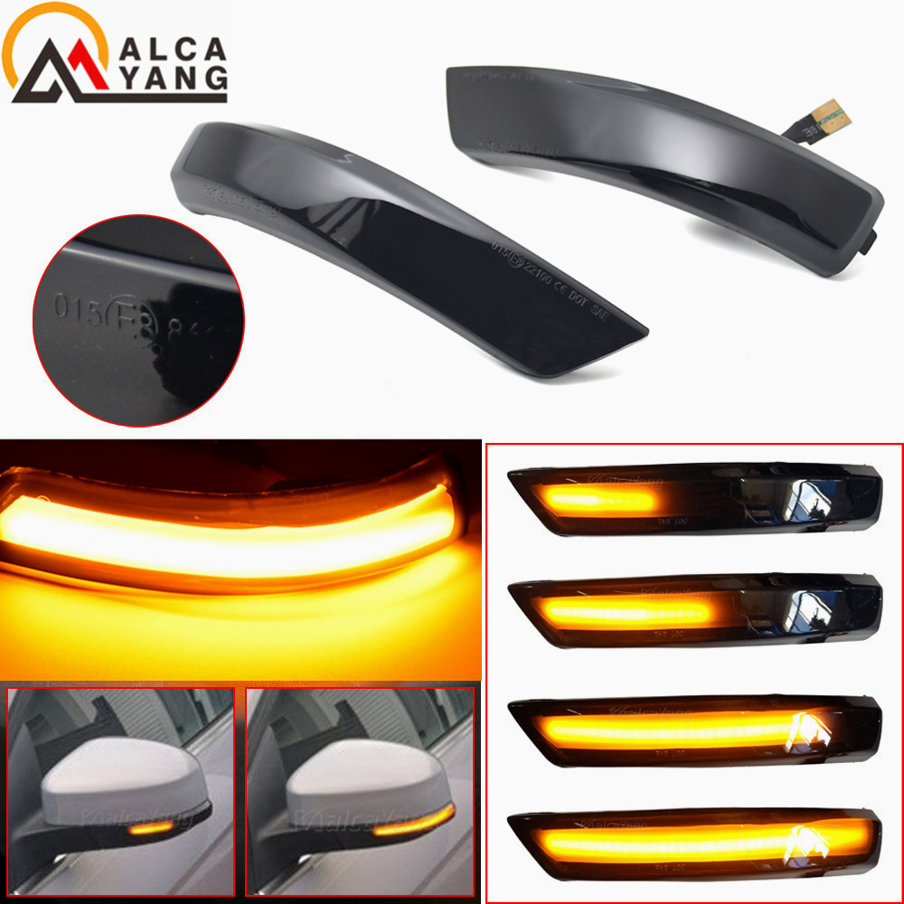 Señal de giro dinámica LED ámbar, indicador lateral, luz secuencial, lámpara indicadora para Ford Focus 2 MK2 Focus 3 MK3 3,5 para Mondeo MK4 EU