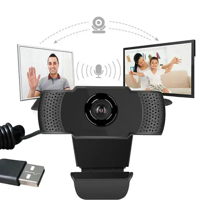 Nova webcam 1080p full hd câmera web com luz de preenchimento led microfone usb plug web cam para computador mac portátil desktop câmera