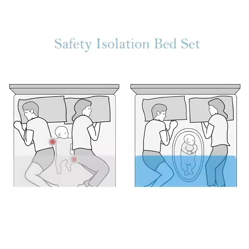 Cama infantil para dormir, berço para recém-nascidos com cerca, berço para dormir seguro