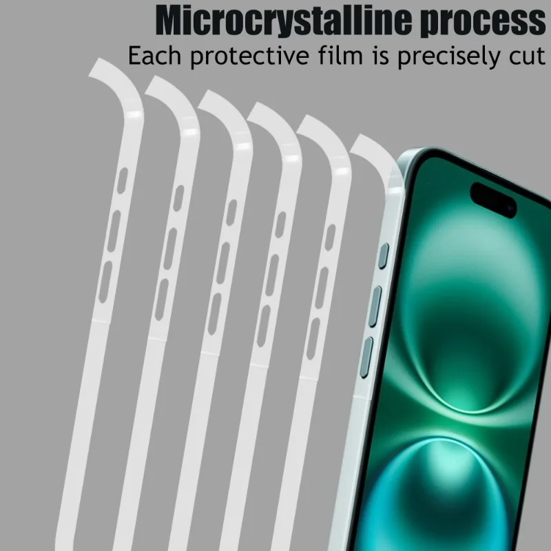 Hydrogel Side Protective Sticker Film For iPhone 16 15 14 Plus 13 Pro Max Anti-Scratch Frame Phone Border Covers For iPhone 16