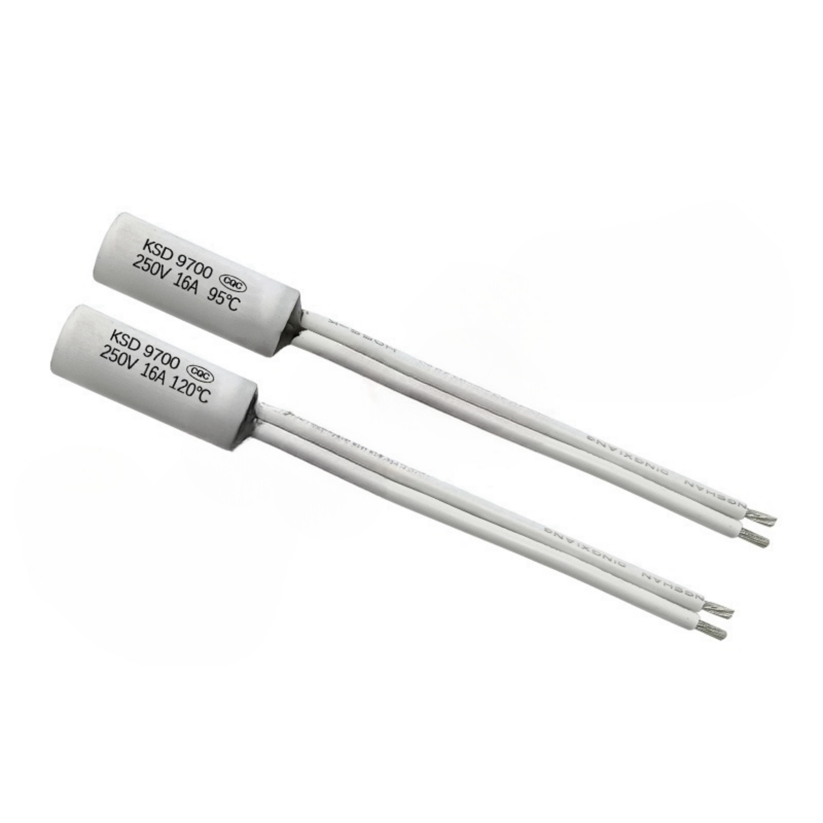 KSD9700 Zylindrischer Keramik-Thermostatschalter, 10 A, 16 A, 250 V, normalerweise offener/geschlossener Temperaturregler, Wärmeschutzsensor