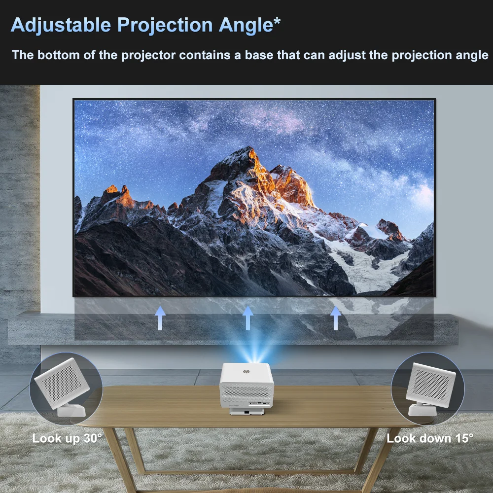 VOXFLIX X9 Ultra proyector 1200 ANSI Full HD 1080P proyector compatible con 4K Android 11,0 hogar WIFI6 Autofocus Auto-keystone proyector