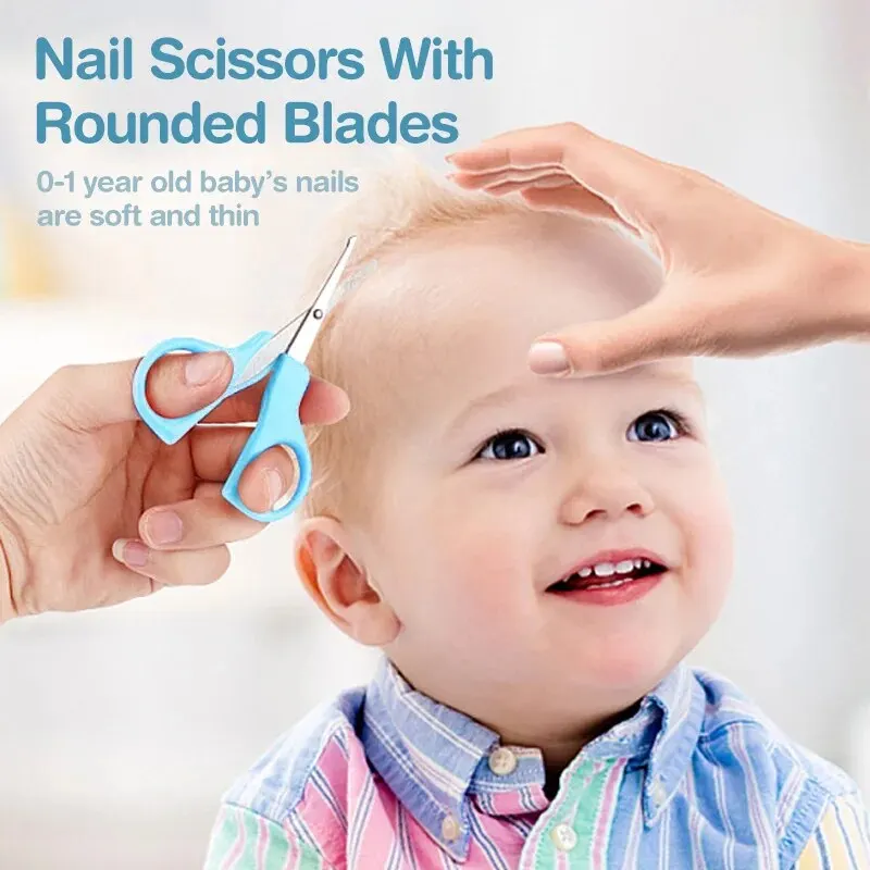 10 pçs bebê recém-nascido prego cabelo kit de cuidados diários infantil crianças aliciamento escova pente seguro cortador de unhas conjunto para o presente do bebê