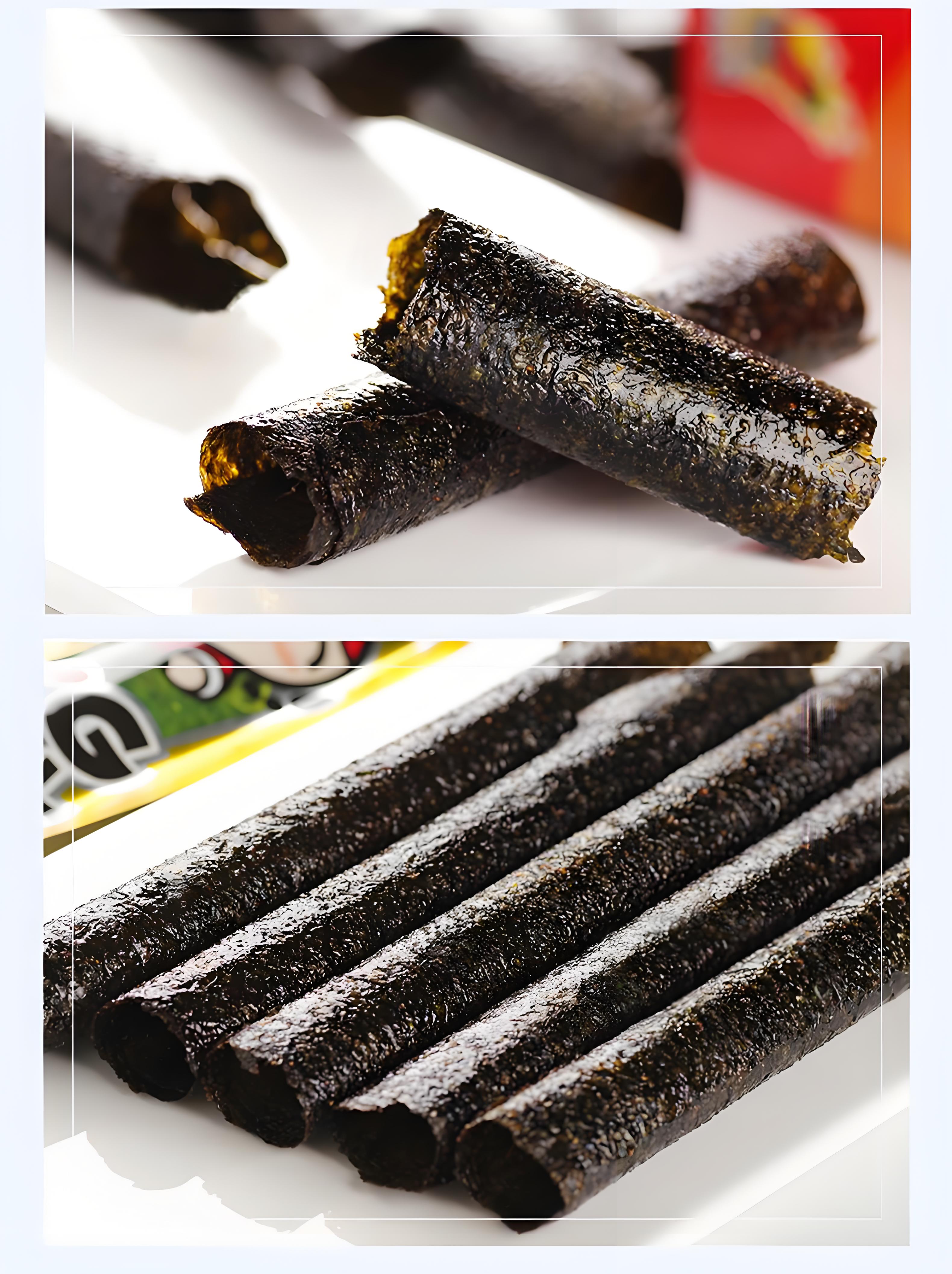 Tao Kae Noi, Seaweed Rolls (Squid Flavor), Pack of 3, 27g/box