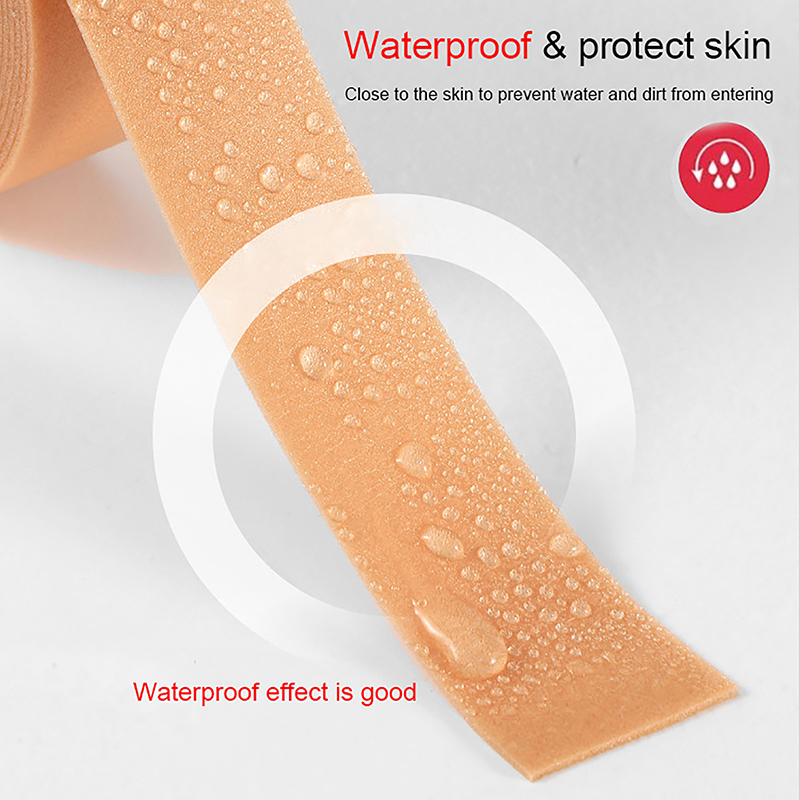 เทปพันป้องกันการสึกหรอที่มองไม่เห็น1ชิ้น2.5x5ม. แผ่นพลาสเตอร์ทางการแพทย์ที่ส้นเท้าสติกเกอร์เทปกาวในตัวแผ่นแปะกันน้ำ