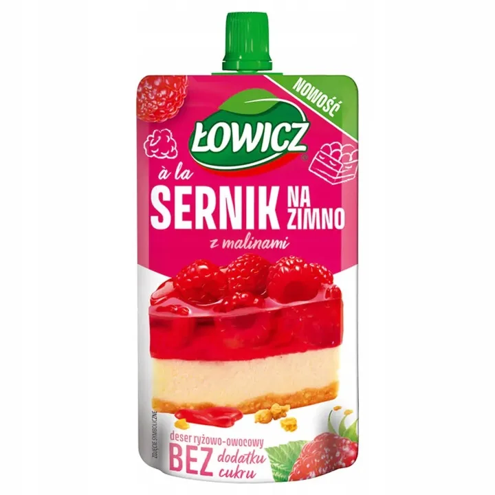 Łowicz Deser a la sernik z malinami na zimno 100 g