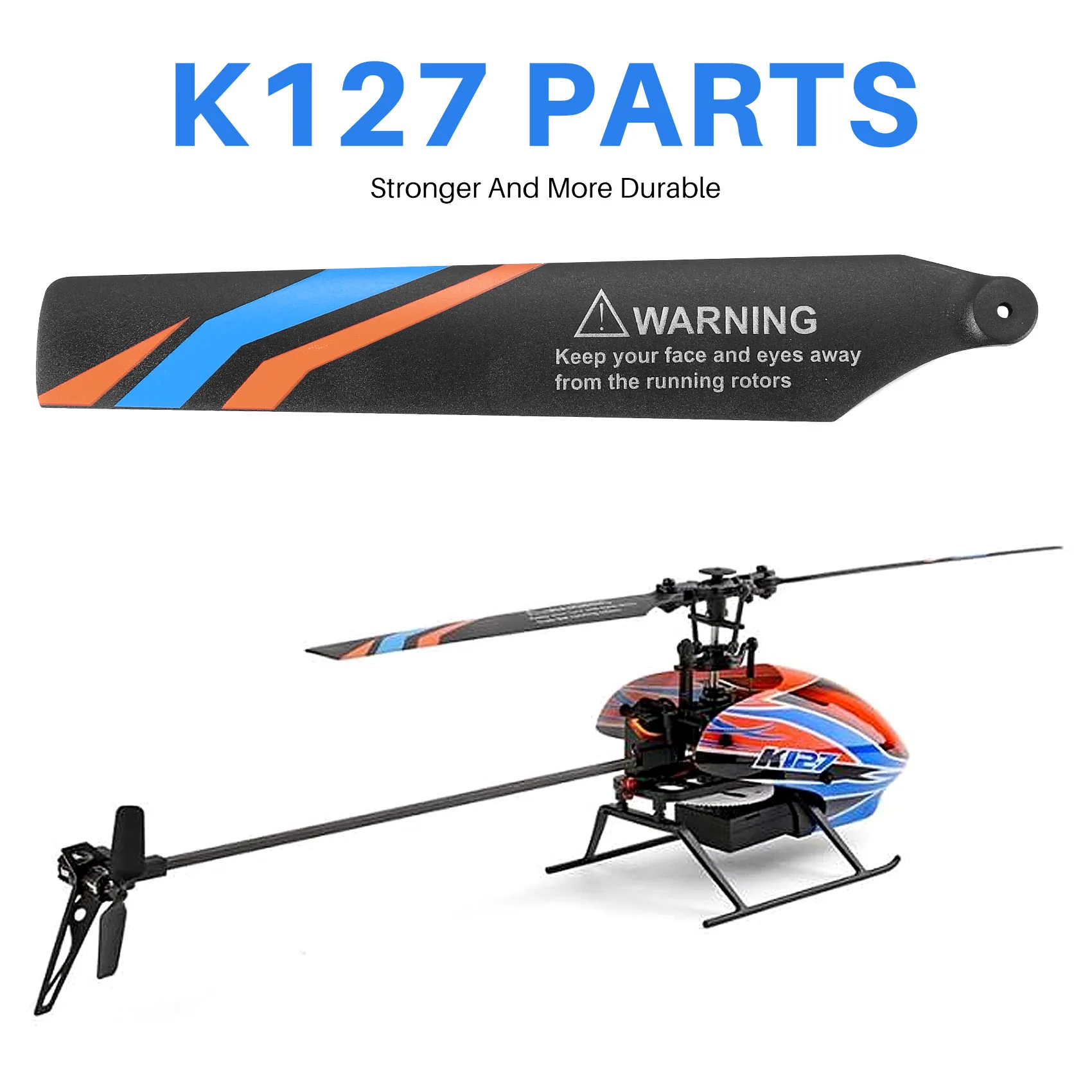 Wltoys xk k127 rcヘリコプター用メインブレードプロペラ,飛行機,ドローン,スペアパーツ,アップグレードアクセサリー,新品,4個