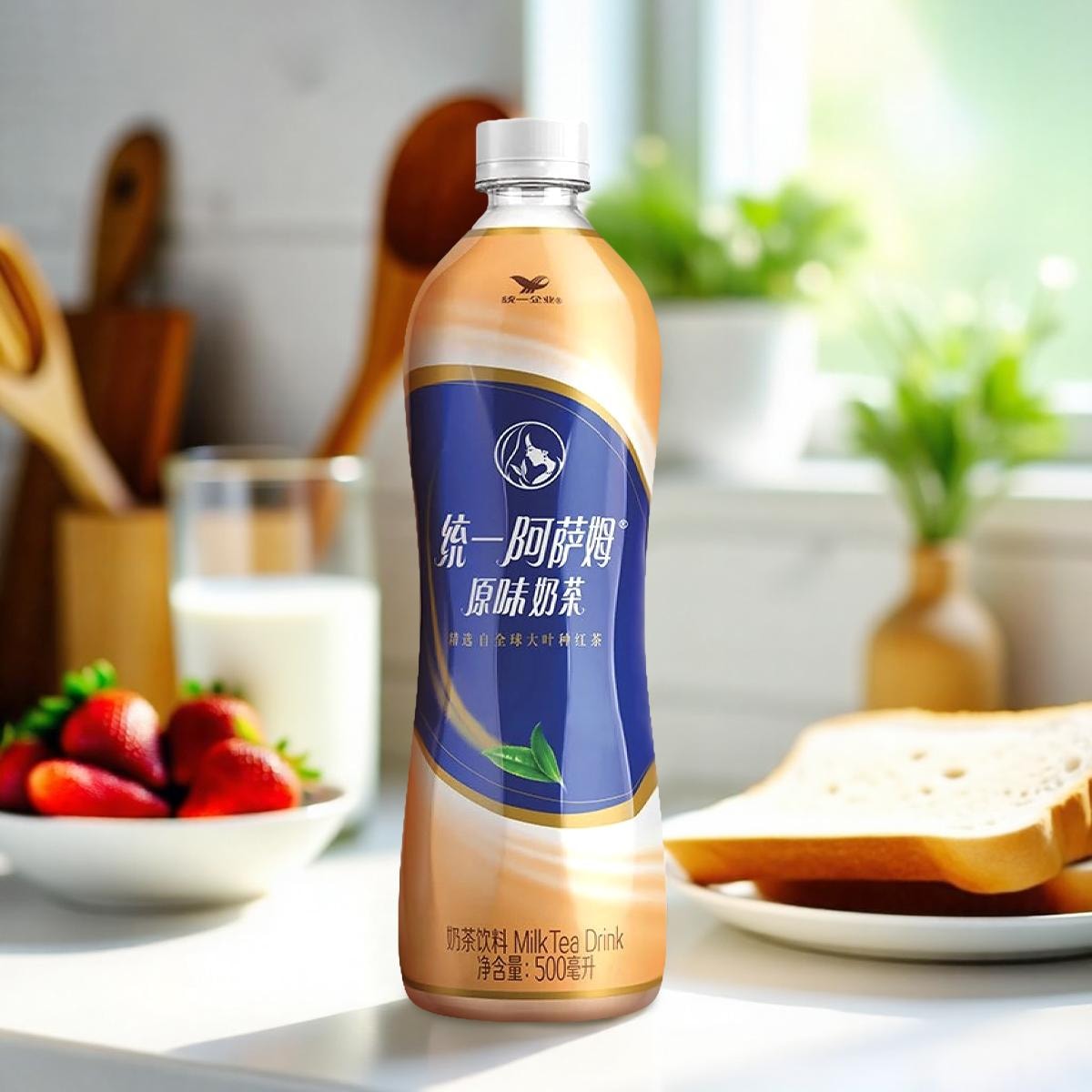 [12Packs] Unif Assam Milk Tea Drink - Sweet & Refreshing, 15.21fl oz*12Packs