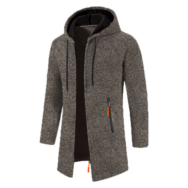 남성 후드 봄가을 캐주얼솔리드 후드 지퍼 업 스웨터 긴팔 니트 까마귀 남성 운동복 streetwear Hoody Cardigan