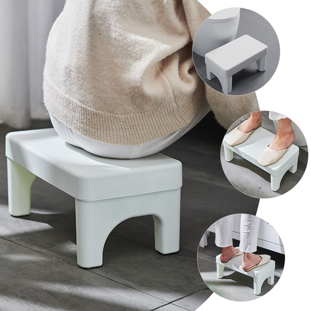 Taburete de pie para inodoro para adultos, postura de caca, orinal en cuclillas, plegable