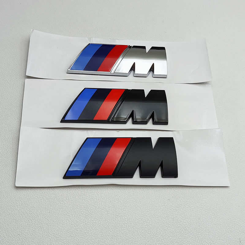 3D ABS Czarne logo M Emblemat Błotnik samochodowy Naklejka na bagażnik Do BMW E39 E46 E36 E90 G20 G30 E60 G22 F30 F10 X3 X5 X6 M Akcesoria