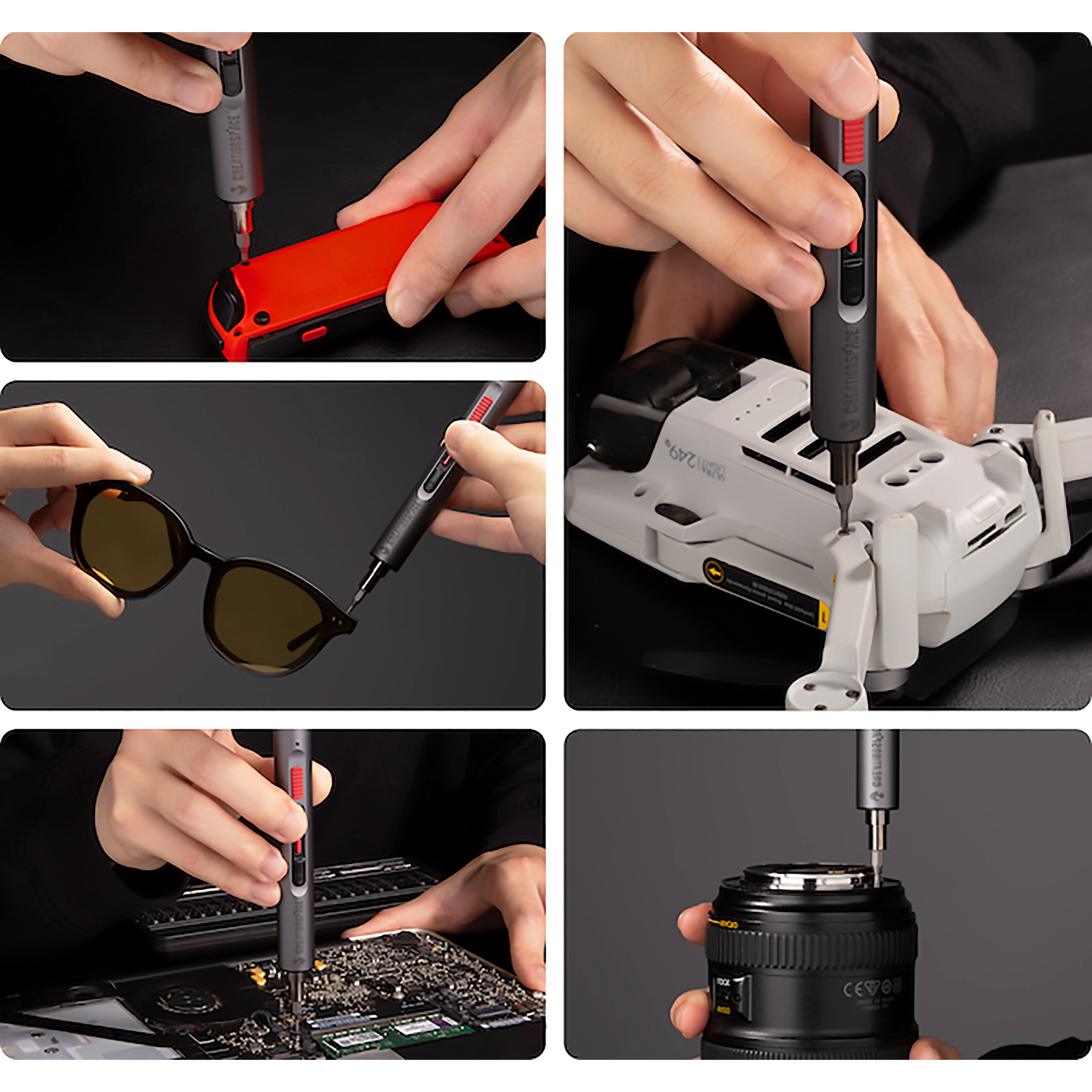 CREATIONSPACE New Mini Electric Screwdriver  CS0801A CS0802A Smartphone Repair Tools Cordless Drill Screwdriver