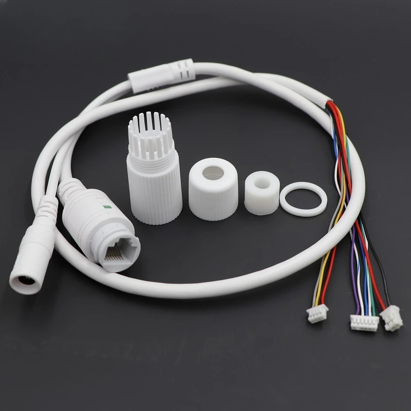 CCTV POE IP-Netzwerk Kamera PCB-Modul Video-Stromkabel mit 65 cm langen RJ45-Buchsen mit Terminlas, wasserdichtem Kabel