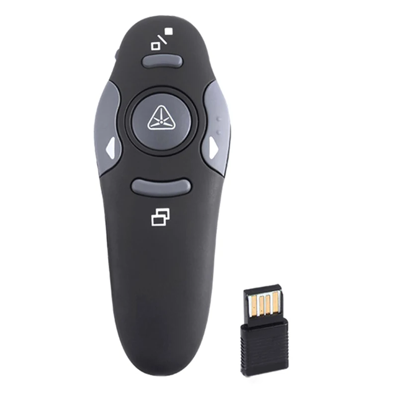 Presentazione Powerpoint USB Wireless da 2.4GHz PPT Flip Pen Pointer Clicker Presenter con telecomando a luce rossa per insegnante