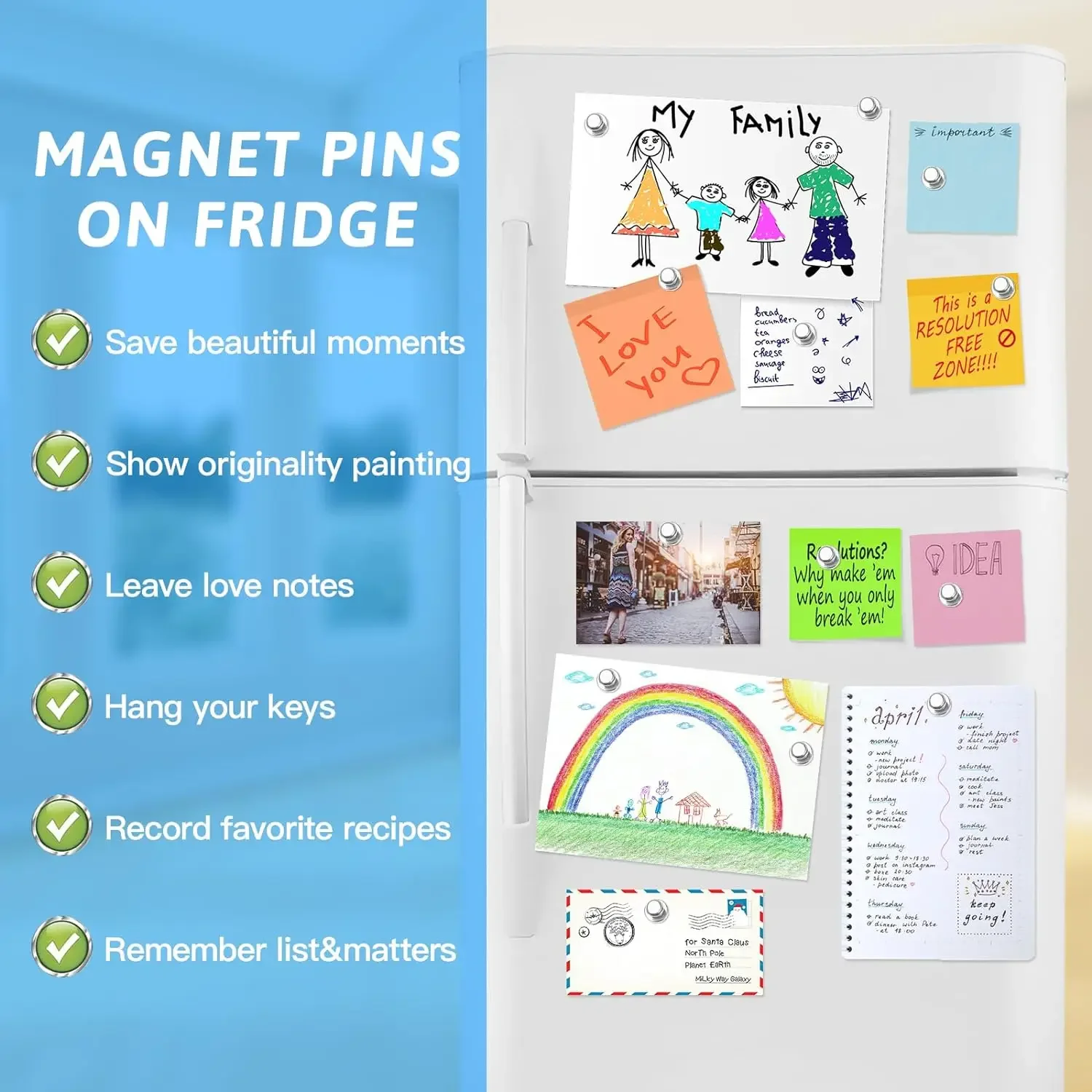 50-2Pcs โลหะ Strong Magnetic Pushpins แม่เหล็ก Pin ไวท์บอร์ดตู้เย็น Thumbtack Power แม่เหล็กแผ่น Push Pins สําหรับสํานักงานโรงเรียน