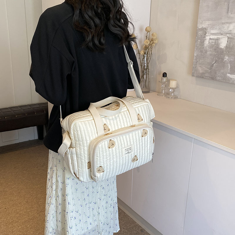 Große Mama-Tasche, Baby-Organizer, Umstandspackung, Windel-Handtasche, bestickt, Damen-Schulter-Crossbody-Tasche, Krankenhaus, Reisen, Mutter und Kind