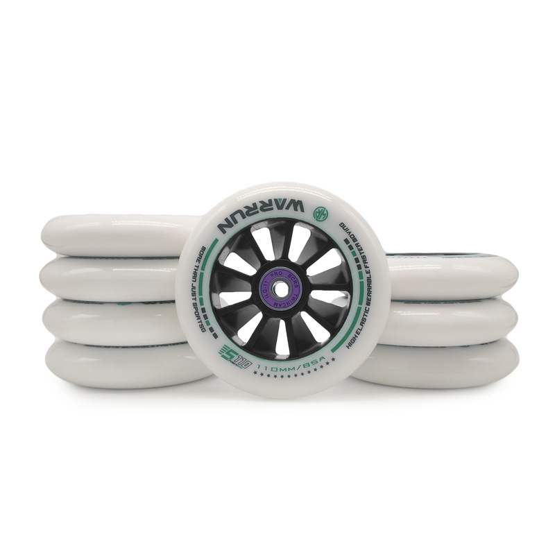 WARRUN Professional Inline Speed Skating Wheels, preto, azul, vermelho, ILQ-11, 608rs, rolamento de corrida 6, 8 rodas, 85A, 90mm, 100mm, 110mm