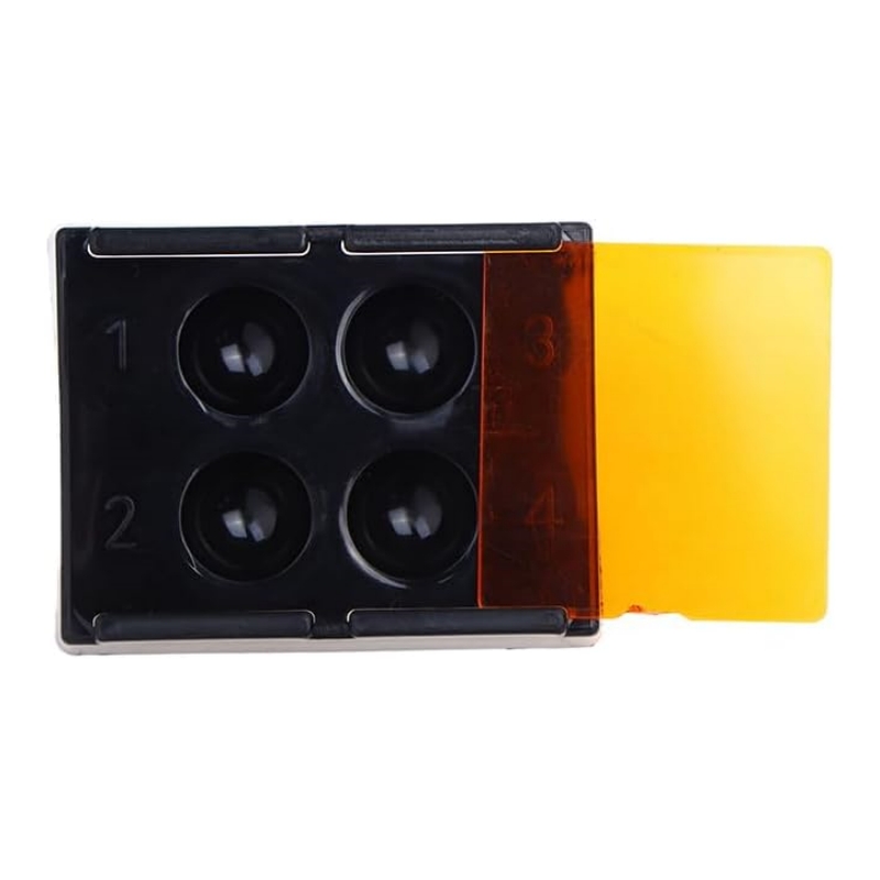 Dental Shading Light Box, Resina Composta Misturando Bem, Armazenamento à Prova de Luz, Cor Toning Case, Material Dentista, 4 Furos